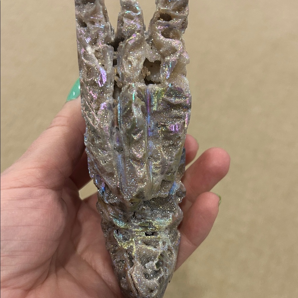 Sphalerite sparkly dragon head crystal - Picture 4 of 6